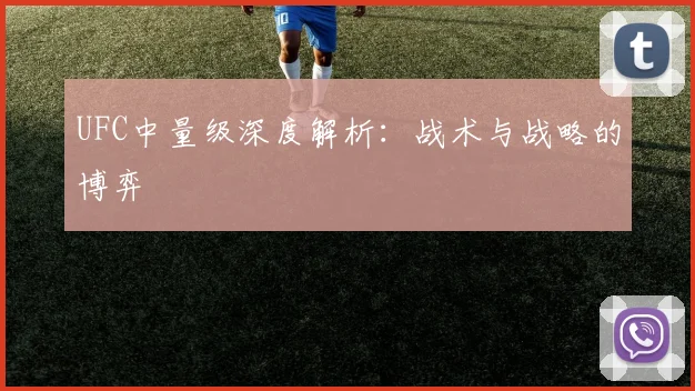 UFC中量级深度解析：战术与战略的博弈